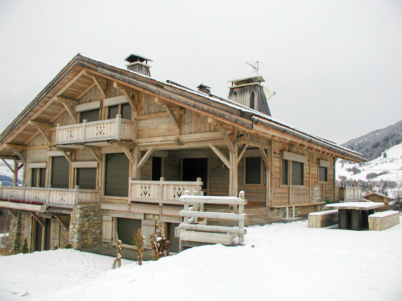 Charpente vieux bois Megève 74