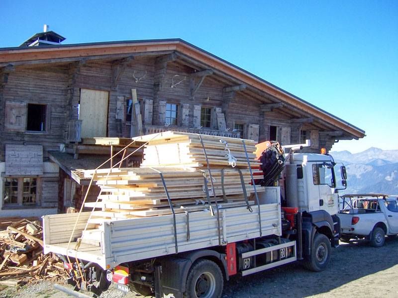 Rénovation charpente et couverture Megève 74