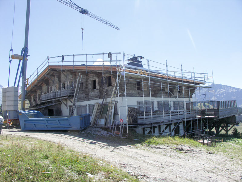 Rénovation charpente et couverture Megève 74